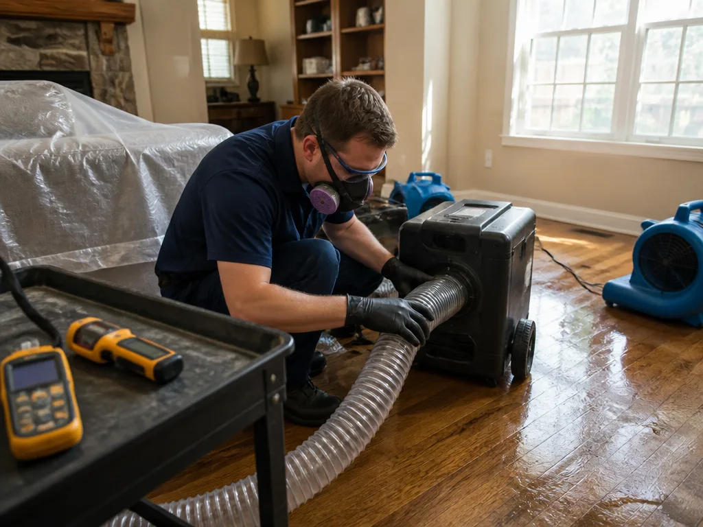 Hardwood Floor Drying