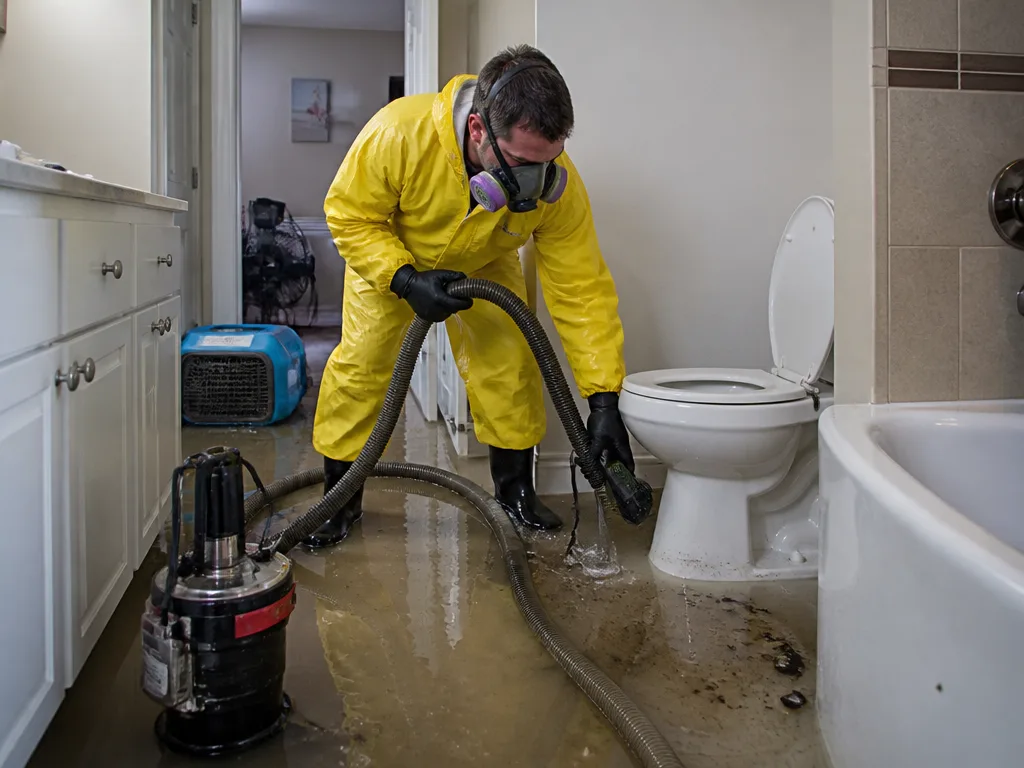Toilet Overflow Cleanup